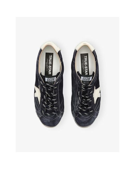 Golden Goose Deluxe Brand Blue True Star 51134 Suede Trainers for men