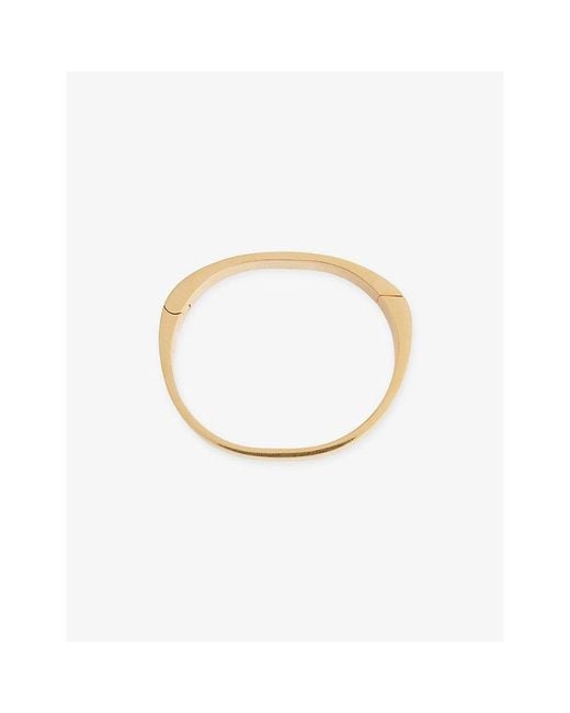 Totême  White Signature- And Palladium Plated Brass Bracelet