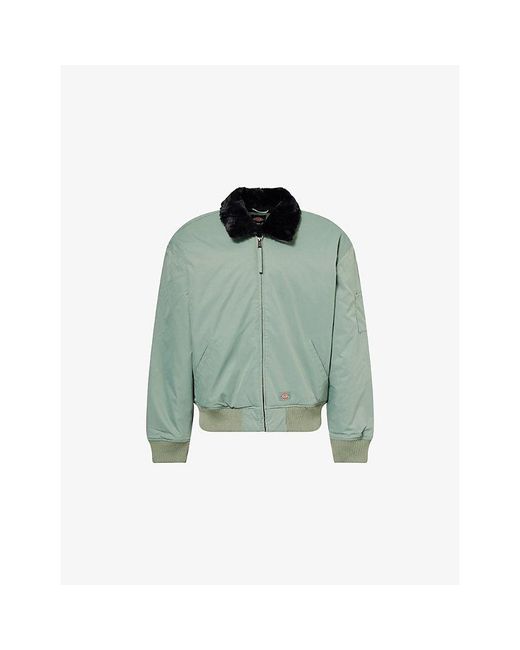 Dickies Green Coalfield Padded Woven Flight Jacket for men