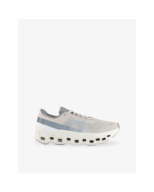 On Shoes White Cloudmster Mesh Trainers for men