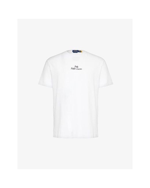 Polo Ralph Lauren White Logo-print Short-sleeve Cotton-jersey T-shirt Xx for men
