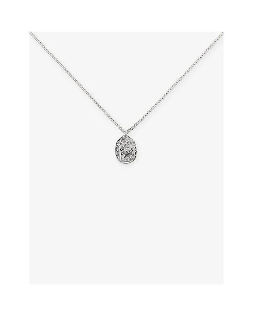 Monica Vinader White Combinations Sterling- Pendant Necklace