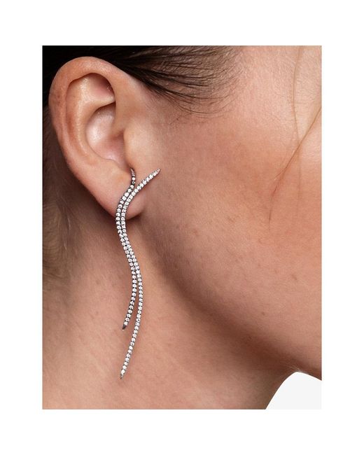 La Maison Du Couturier White Myriam Soseilos The Hitai Sho Sterling- And Lab-Grown Sapphire Earrings