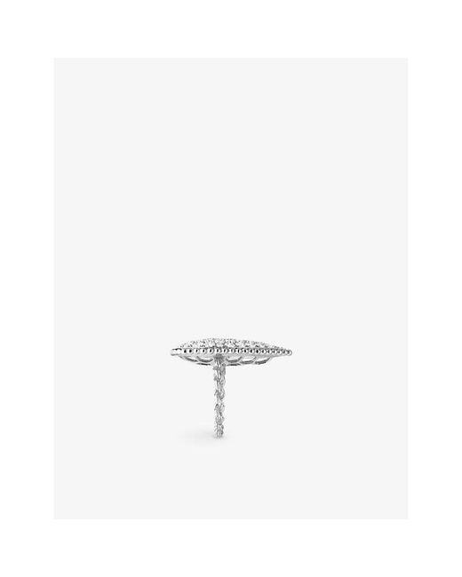 Boucheron White Serpent Bohème 18Ct- And 3.58Ct Brilliant-Cut Diamond Ring