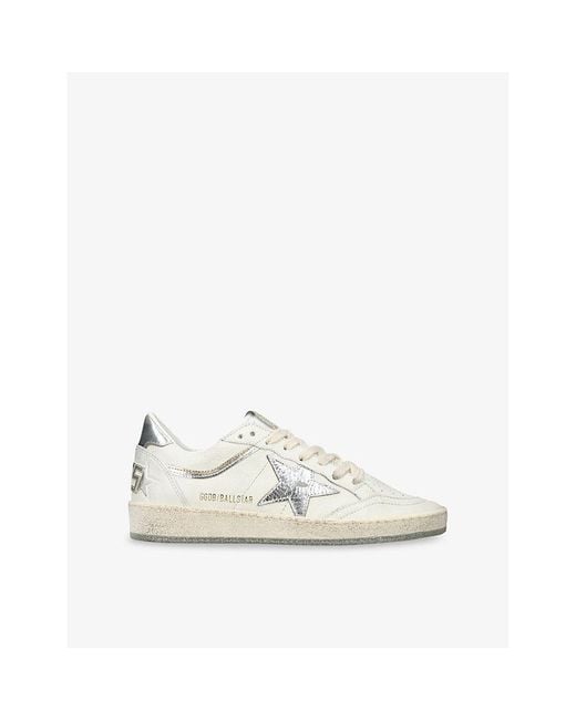 Golden Goose Deluxe Brand White Ball Star Leather Low-Top Trainers