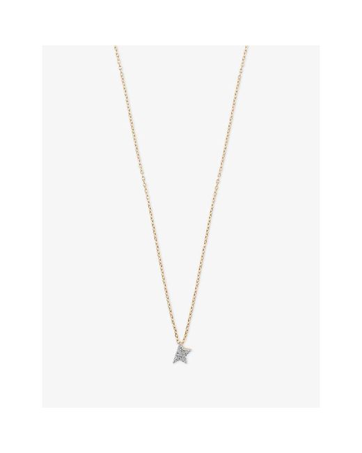 Kismet by Milka White Comet Mini 0.04Ct Diamond Pendant Necklace
