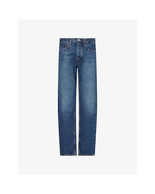 FRAME Blue The Straight Mid-Rise Denim Jeans for men