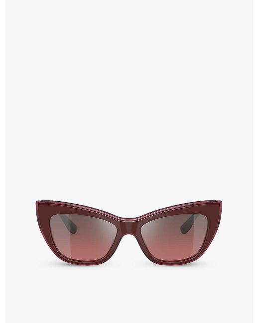 Dolce & Gabbana Pink Dg4417 Cat-eye Acetate Sunglasses