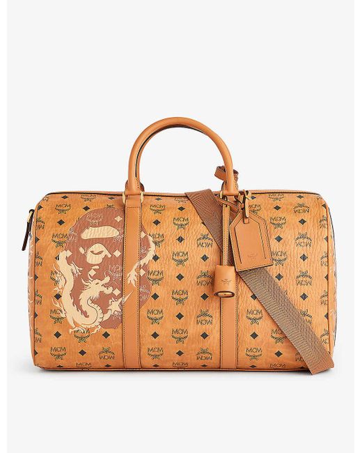 MCM Brown X A Bathing Ape Ottomar Faux-leather Holdall Bag