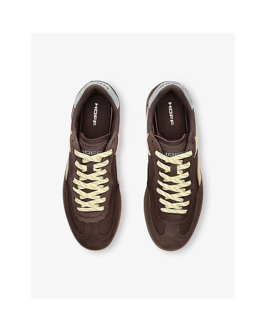 HOFF Brown Park Suede And Shell Trainers for men