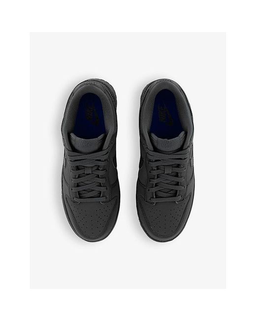 Nike Black Dunk Low Panelled Leather Low-top Trainers