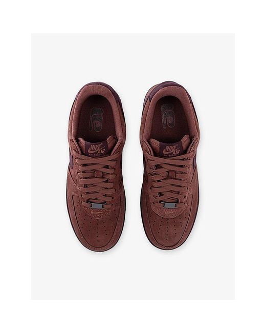Nike Red Air Force 1 '07 Suede Trainers for men