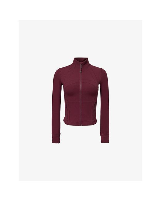 lululemon athletica Red Define Nulu Cropped Stretch-Woven Jacket