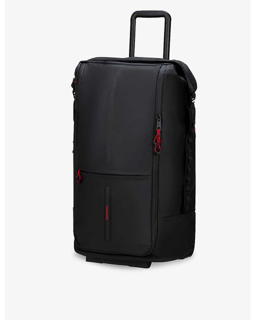 Samsonite Black Duffle Logo-embossed Recycled-polyester Suitcase