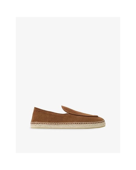Jimmy Choo Brown Shenton Velvet Espadrilles