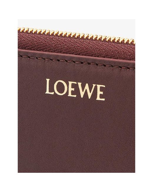 Loewe Purple Knot Leather Wallet