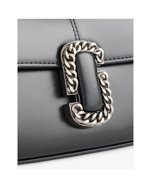 Marc Jacobs Black The Leather Mini Top Handle Bag