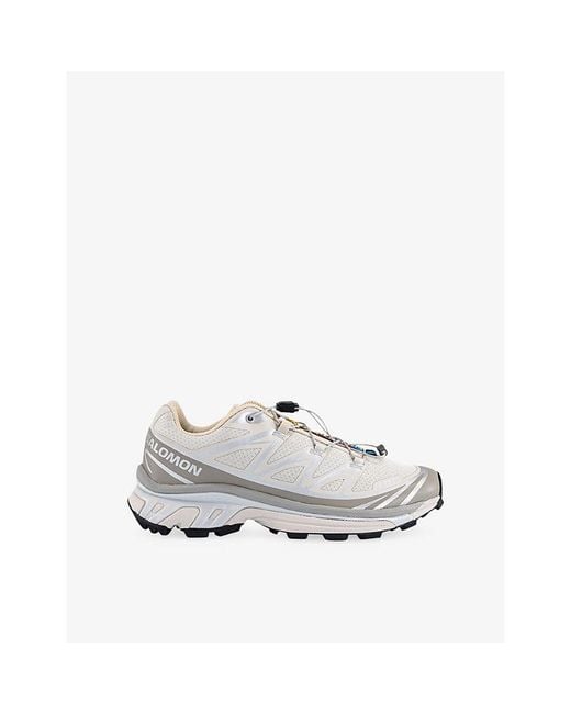 Salomon White Xt-6 Woven Trainers for men