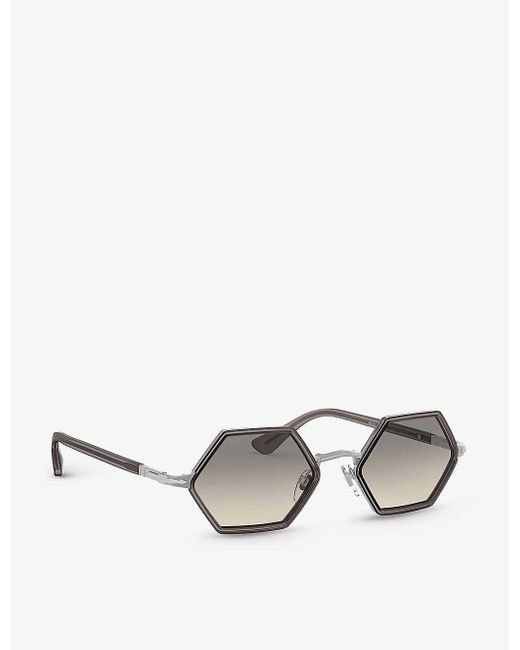 persol hexagonal sunglasses