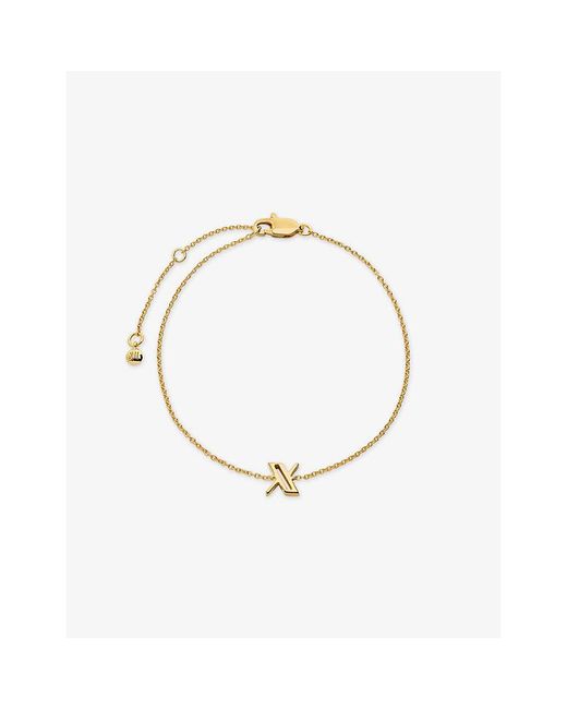 Monica Vinader Metallic Initial X 18Ct Vermeil Bracelet