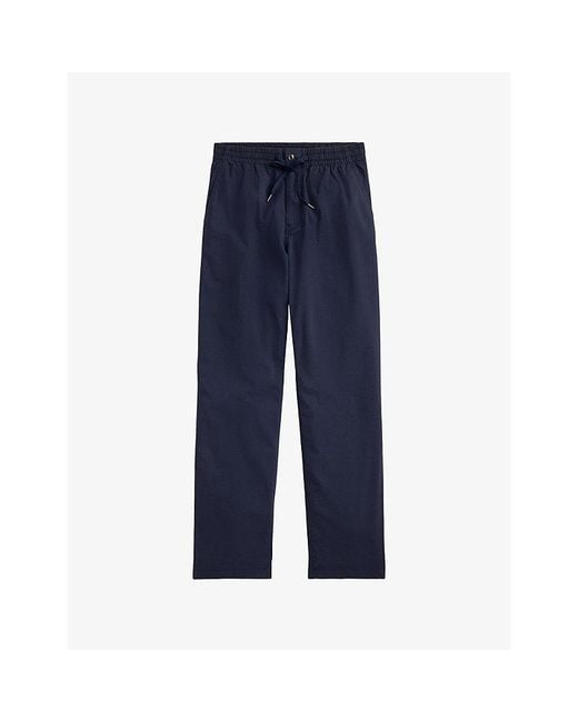 Polo Ralph Lauren Blue Prl Seersucker Drawstri Trs for men
