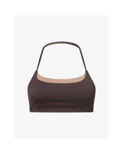 ADANOLA Brown Ultimate Double-Layered Medium Support Sports Bra