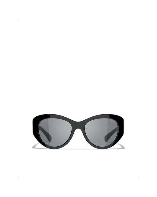 Chanel Black Butterfly Sunglasses