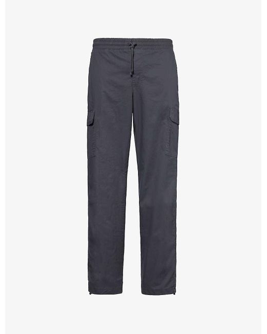 Columbia Blue Rapid Rivers Patch-pocket Straight-leg Mid-rise Stretch-cotton Cargo Trousers Xx for men