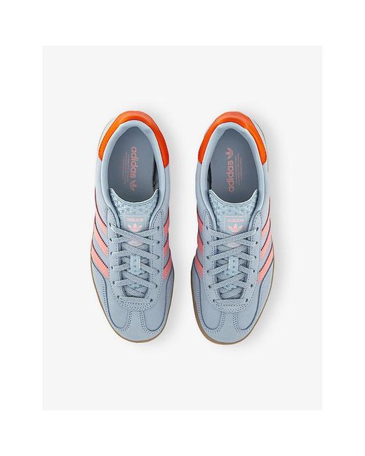 Adidas Blue Gazelle Indoor Suede Low-Top Trainers