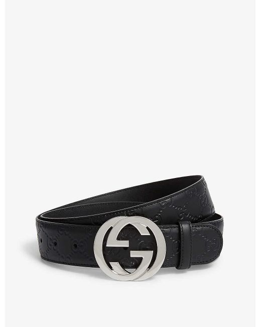black and white gucci belt