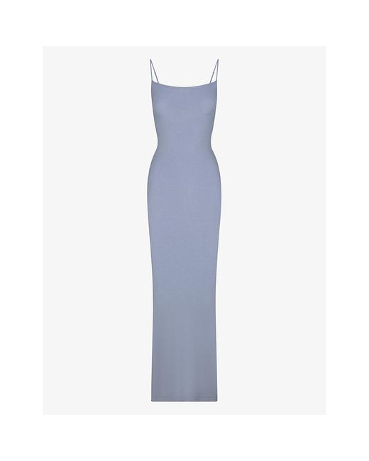 【関税込み】SKIMS グレー Soft Lounge スリップドレス SKIMS | 'Soft Lounge' Long Slip Dress | LIGHT GREY | Women