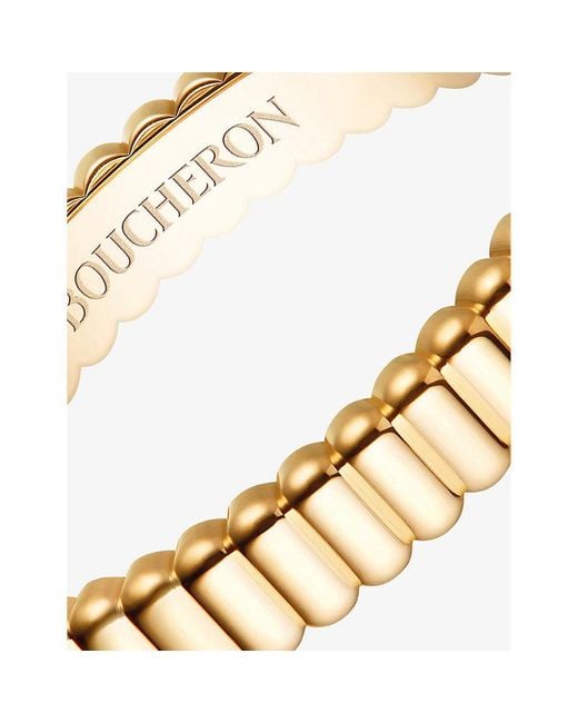 Boucheron Metallic Quatre Grosgrain 18Ct Wedding Band for men