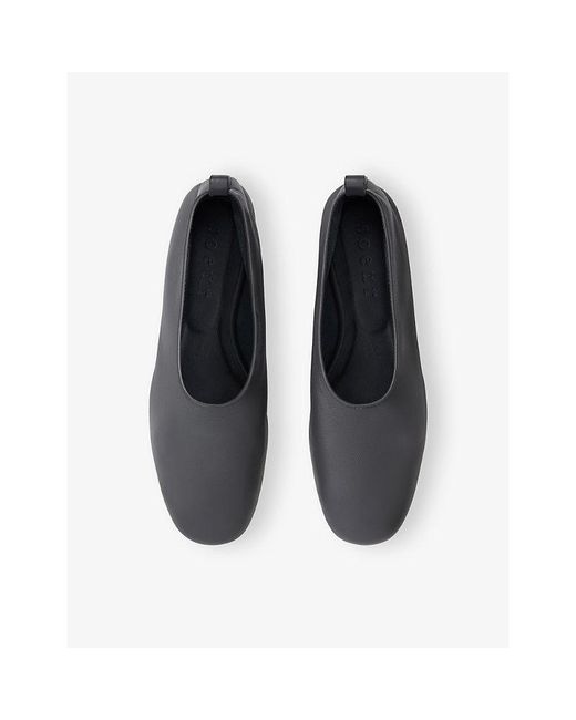 Soeur Black Bala Leather Ballet Flats