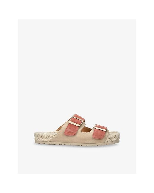 Manebí Multicolor La Havana Hemp And Suede Sandals