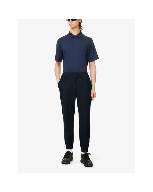 lululemon athletica Blue Abc Drawstring-waist Stretch Recycled-polyester jogging Bottoms for men
