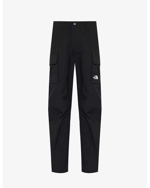 The North Face Black Anticline Brand-embroidered Cotton-blend Cargo Trousers for men