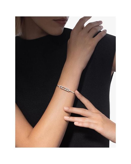 Messika White Move Classique 18Ct And 0.56Ct Diamond Bangle