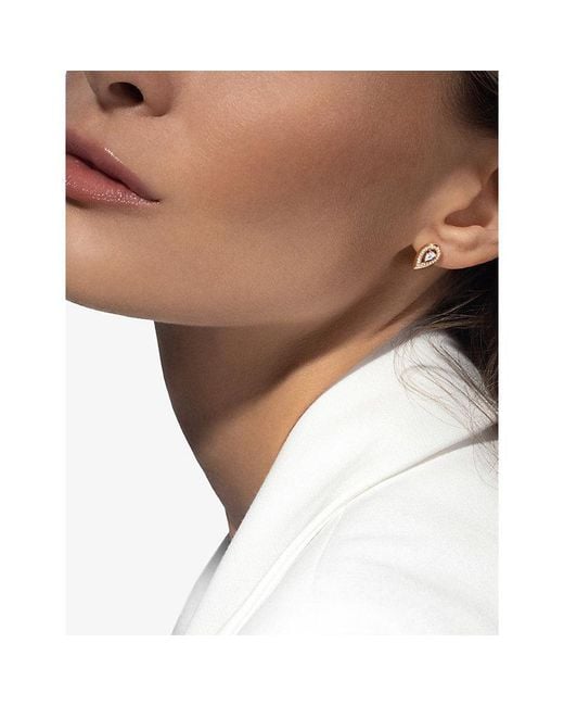 Messika Metallic Fiery And 0.10Ct Diamond Stud Earrings