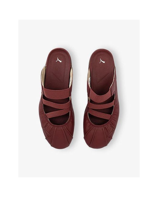 PUMA Brown Speedcat Ballet Leather Mules