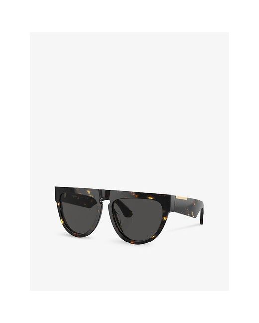 Burberry Black Be4416u Irregular-frame Acetate Sunglasses
