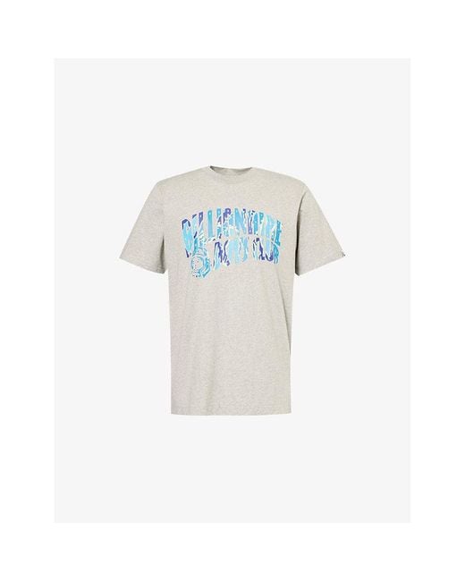 BBCICECREAM Blue Heather Arch Branded-Print Cotton-Jersey T-Shirt for men