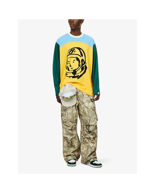 BBCICECREAM Yellow Astro Logo-Print Jersey Top for men