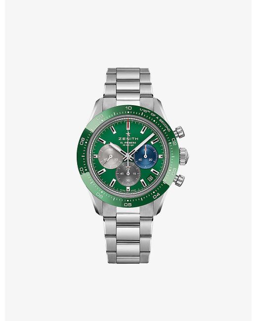 Zenith Green Unisex 03.3119.3600/56.m3100 Chronomaster Sport Stainless-steel Automatic Watch