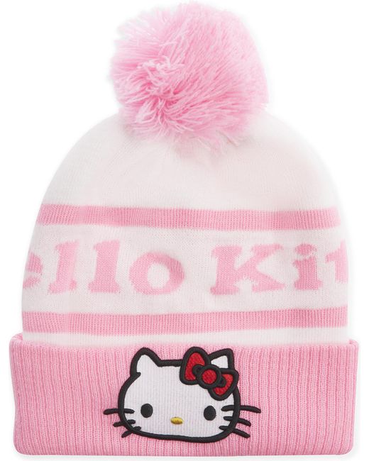 Gcds Hello Kitty Knitted Beanie in Pink | Lyst