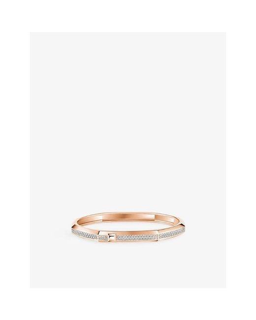 Messika Natural Moderniste Pave Medium 18Ct And 0.75Ct Diamond Bangle Bracelet