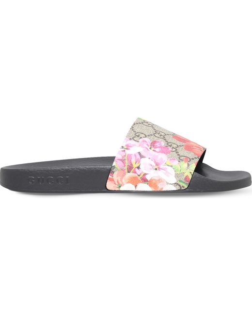 gucci gg blooms supreme slide sandal