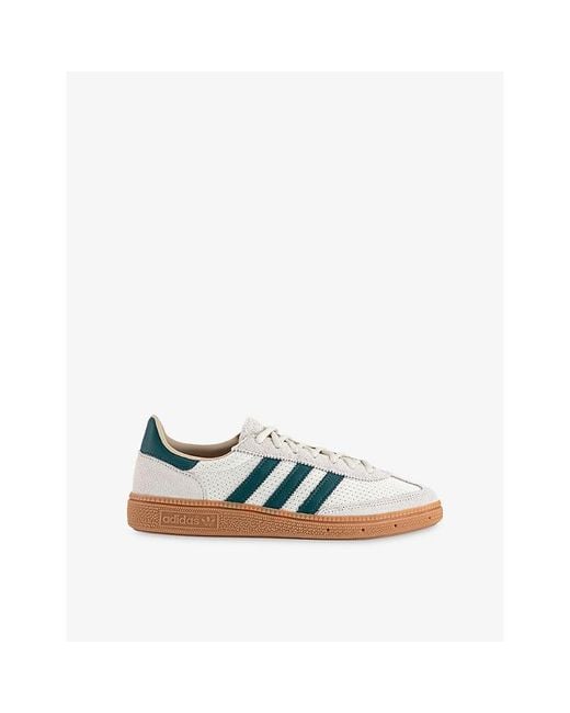 Adidas Blue Handball Spezial Suede And Mesh Trainers