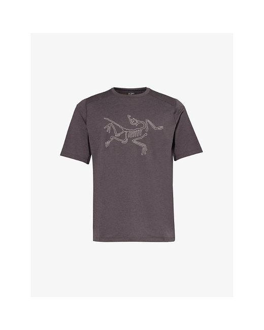 Arc'teryx Purple Cormac Brand-print Regular-fit Woven T-shirt for men