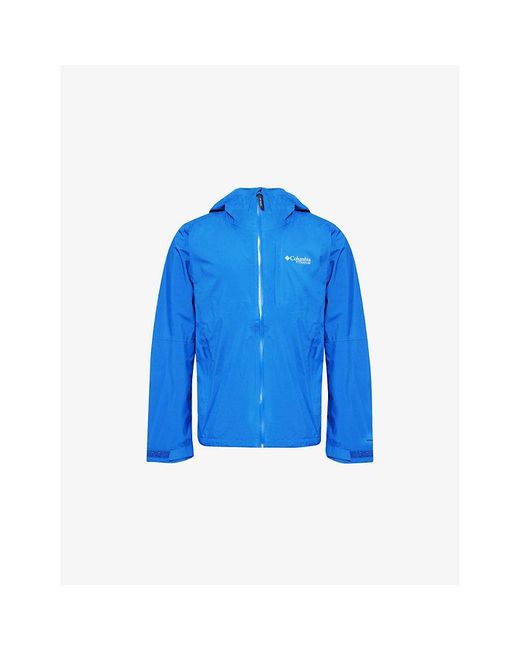 Columbia Blue Ampli-Dry Waterproof Shell Jacket for men