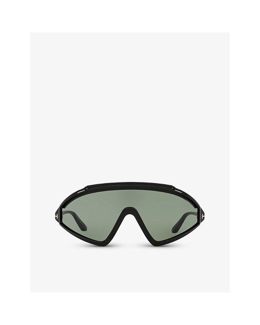 Tom Ford Green Tr001754 Lorna Irregular-frame Acetate Sunglasses